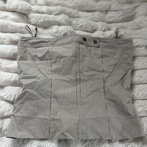 Zara Black and White Striped Top